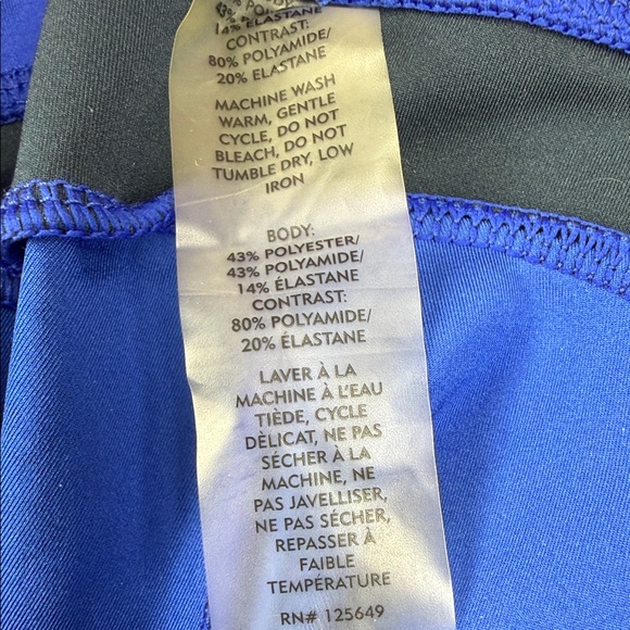 Aether Blue and Black Leggings - Picture 6 of 6